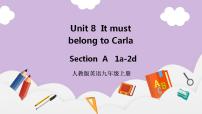 初中英语人教新目标 (Go for it) 版九年级全册Unit 8 It must belong to Carla.Section A优秀课件ppt