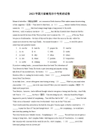 2023年四川省南充市中考英语试卷（含答案解析）
