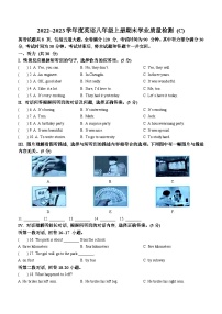 吉林省吉林市龙潭区亚桥第二九年制学校2022-2023学年八年级上学期期末英语试题（含答案）