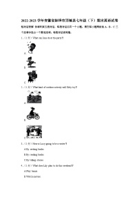 安徽省蚌埠市固镇县2022-2023学年七年级（下学期）期末英语试卷（含答案）