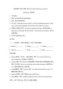 人教新目标 (Go for it) 版八年级上册Section B学案