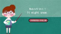 外研版 (新标准)八年级上册Module 10 The weatherUnit 1 It might snow.优质课件ppt