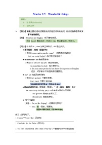 牛津译林版七年级上册Lesson 5 Wonderful things精品导学案及答案