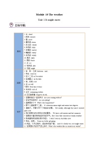 【同步讲义】外研版英语八年级上册-Module 10 Unit 1 讲义（知识精讲+同步练习）