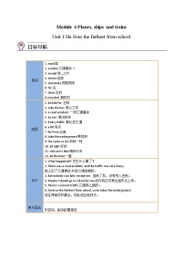 【同步讲义】外研版英语八年级上册-Module 4 Unit 1 讲义（知识精讲+同步练习）