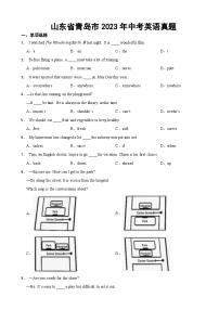 山东省青岛市2023年中考英语真题(附答案)