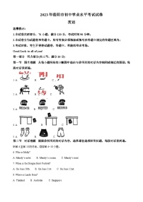 2023年湖南省岳阳市中考英语真题（含解析）