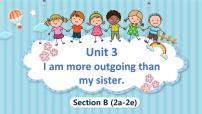 人教新目标 (Go for it) 版八年级上册Unit 3 I’m more outgoing than my sister.Section B教学演示ppt课件