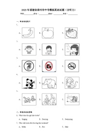 2023年福建省漳州市中考模拟英语试题（含解析）