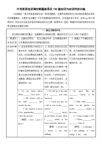 中考英语二轮复习动词填空解题指导及150道动词与动词时态训练 (含答案)