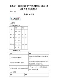 重难点04代词-2023年中考英语【热点重点难点】专练（全国通用）