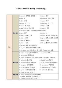 【期中单元考点讲义】（人教版） 2023-2024学年七年级英语上册 Unit 4