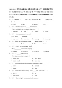 云南省临沧市耿马县2022-2023学年七年级下学期期末英语试卷