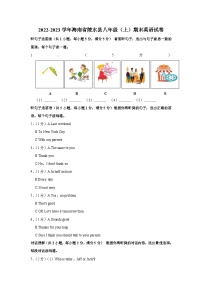 海南省陵水县2022-2023学年八年级上学期期末英语试卷