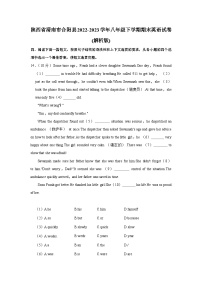 陕西省渭南市合阳县2022-2023学年八年级下学期期末英语试卷