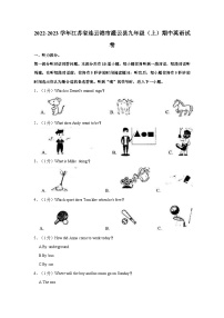 江苏省连云港市灌云县2022-2023学年九年级上学期期中英语试卷