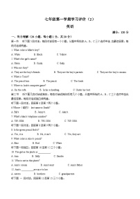 河南省周口市鹿邑县2022-2023学年七年级上学期学习评价二（期中）英语试题