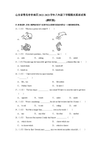 山东省青岛市市南区2022-2023学年八年级下学期期末英语试卷