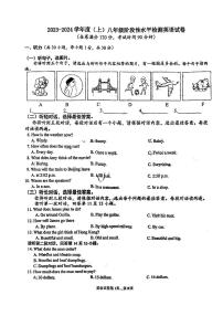 广西南宁市第十五中学2023-2024学年八年级上学期期中英语试卷