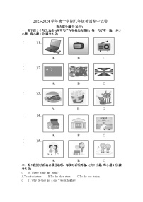 甘肃省武威市凉州区第十六中学联考2023-2024学年九年级上学期10月期中英语试题