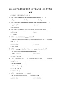 黑龙江省哈尔滨市第一一三中学校2022-2023学年九年级上学期12月份月考英语试卷