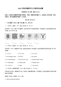 广西贵港市平南县2022-2023学年九年级上学期期中段考英语试题（含听力）