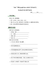 八年级上册Section B学案设计