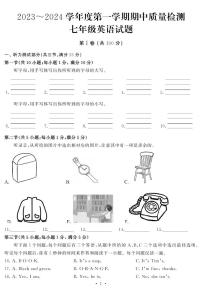 湖北省武汉市江汉区2023-2024学年七年级上学期期中英语试卷