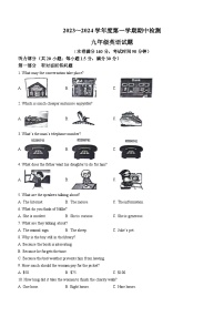 江苏省徐州市2023-2024学年九年级上学期期中考试英语试题