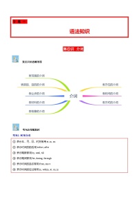 中考英语二轮复习子母题专练第06讲 介词（时间、方位、方式、范围、原因目的）（含解析）