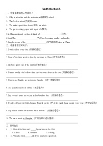 人教新目标 (Go for it) 版Section B课时训练