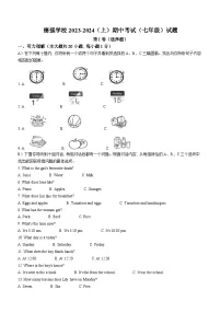 黑龙江省哈尔滨市德强学校2023-2024学年七年级上学期期中英语试题