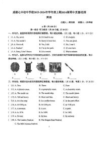 四川省成都七中初中部2023-2024学年九年级上学期期中英语试卷