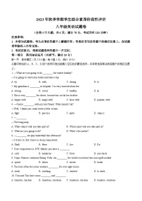 云南省昭通市昭阳区2023-2024学年八年级上学期期中英语试题