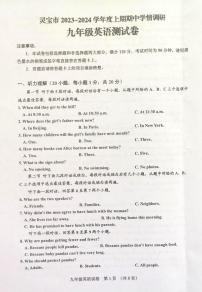 河南省三门峡市灵宝市2023-2024学年九年级上学期期中学情调研英语试卷