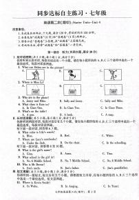 安徽省安庆市桐城市2023-2024学年七年级上学期11月期中英语试题