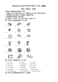 2023年贵州省中考英语真题（解析版）