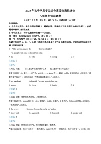 云南省昭通市昭阳区2023-2024学年八年级上学期期中英语试题（解析版）