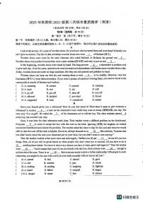 四川省德阳中学校2023-2024学年九年级上学期11月期中英语试题