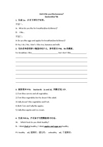 人教新目标 (Go for it) 版七年级上册Section B学案