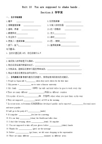 人教新目标 (Go for it) 版九年级全册Section A学案