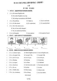 四川省北京第二外国语学院成都附属中学2023-2024学年九年级上学期期中英语试卷