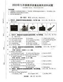 海南省临高县2023-2024学年九年级上学期12月检测英语试题