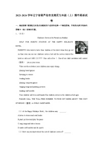 2023-2024学年辽宁省葫芦岛市龙港区九年级上学期期中英语试卷（含答案）