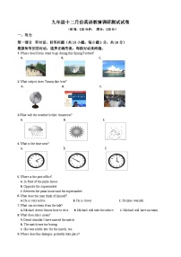 江苏省宿迁市宿城区三校2023-2024学年九年级上学期12月联考英语试卷（月考）