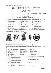 四川省成都市树德实验中学2023-2024学年上学期九年级12月月考英语试题