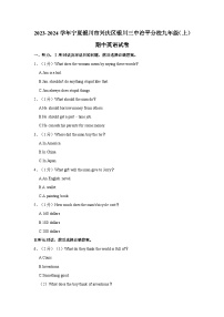 宁夏银川市兴庆区银川三中治平分校2023-2024学年九年级上学期期中英语试卷