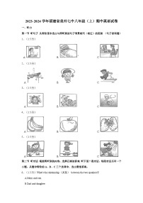 2023-2024学年福建省泉州市第七中学八年级上学期期中英语试卷（含答案）