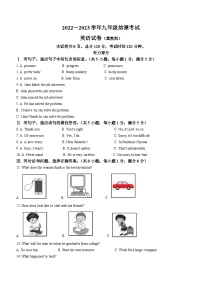 河北省保定市雄县板东中学2022-2023学年九年级上学期期末考试英语试题