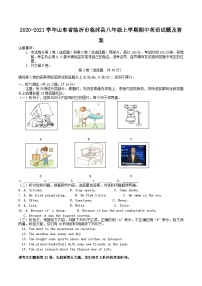 2020-2021学年山东省临沂市临沭县八年级上学期期中英语试题及答案